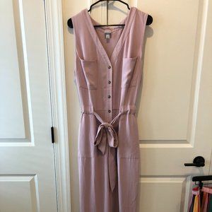 Pink Sleeveless Jumpsuit